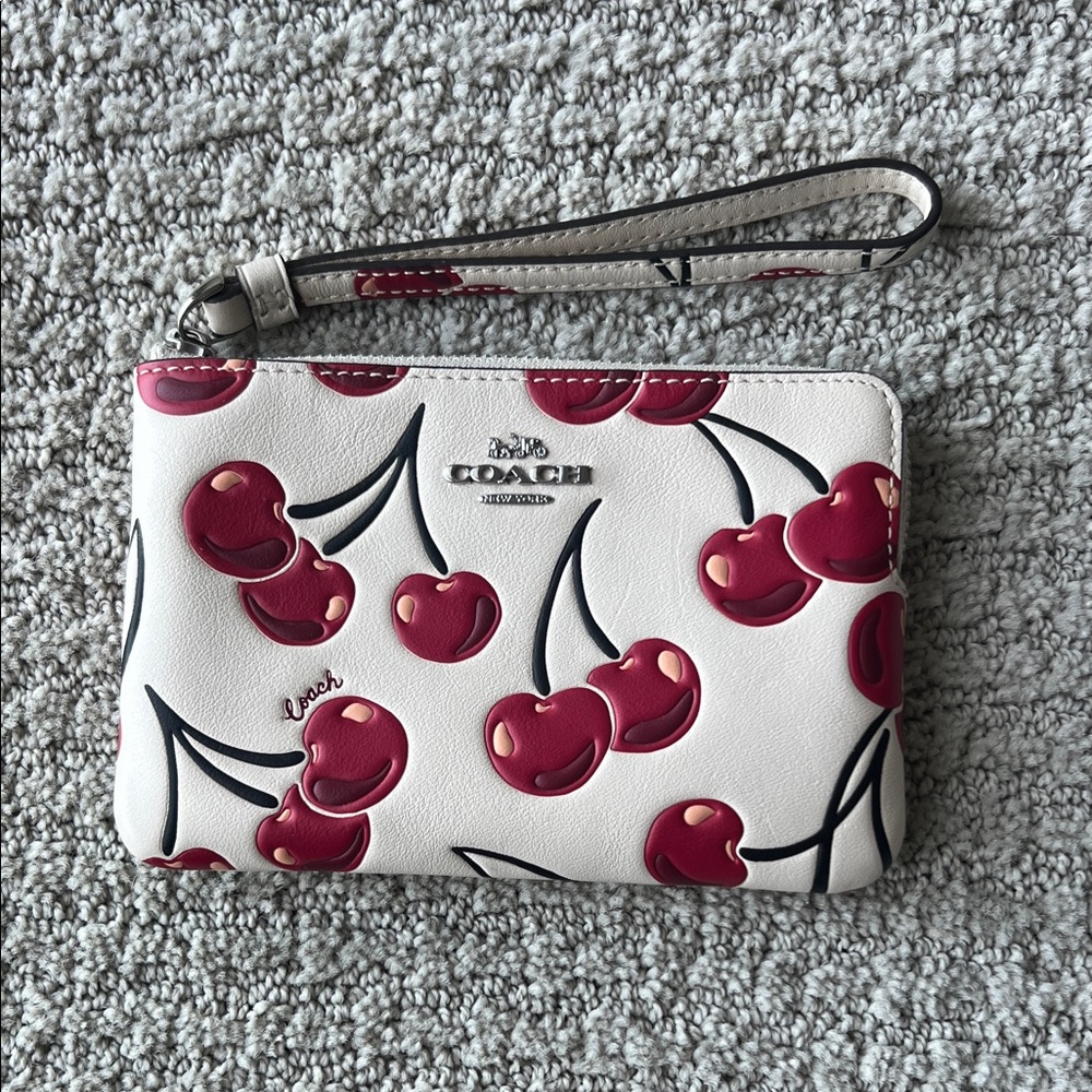 Coach Cherry Wristlet